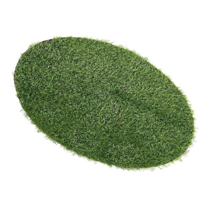 Schachtdeckel Dekoration Rasen Flauschiger runder Teppich Tischset aus Gras kunstgras kunstgräser قرآن Kreisteppich Teppiche Kunstrasenmatte künstliches Grasdekor