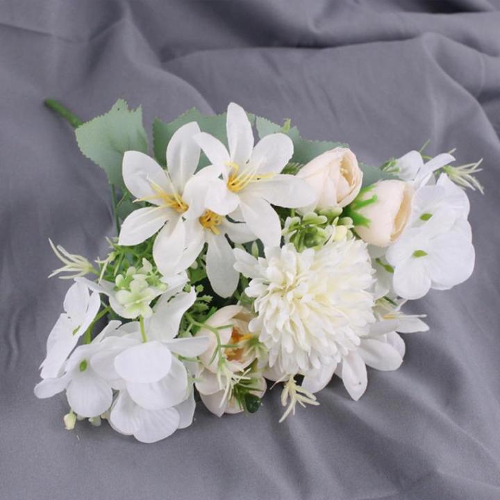 Boeket kunstbloemen kunstbloemen hortensia kunstbloemen planten bloem bloemstukken bruiloft kamerdecoratie 1017