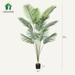 Kunstpalmen, 170 cm, plastic kunstplant, groot, areca palm in pot, woonkamer, balkon, slaapkamer, groen, decoratie (1 stuks)
