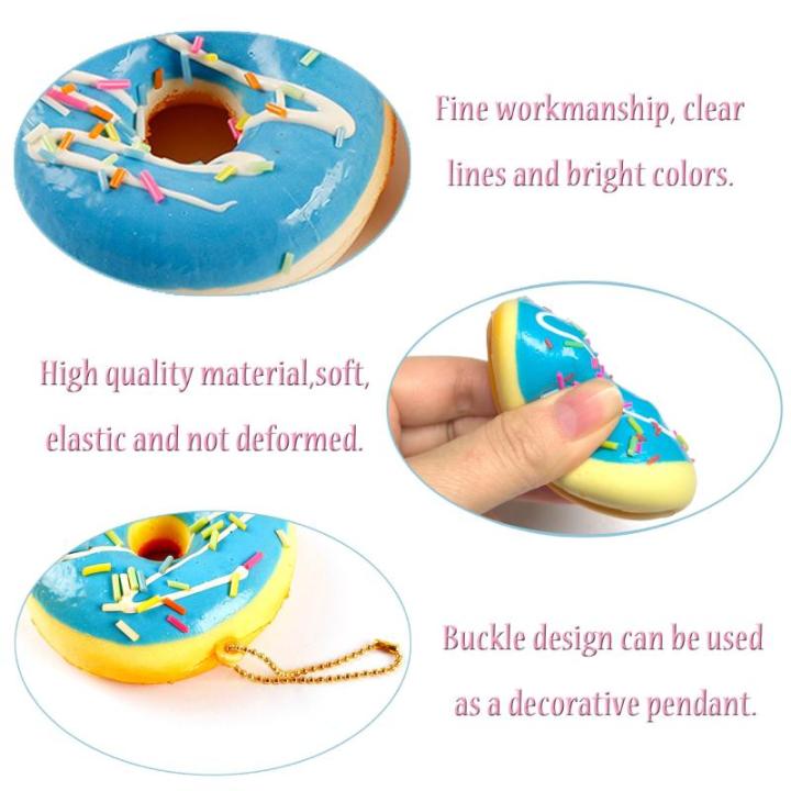 6 stuks Realistische Kunstmatige Donuts Nep Donuts Model Realistisch Kunstvoedsel Kunsteten Kunstmatige Taart Simulatie Donuts Kunstmatige Voor Bruiloft Fotografie Voedsel Props (6