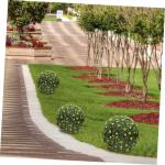 4 Stück Grasballständer Grasrahmengestell Halter für Blumengraskugeln Blumenarrangement Ballständer Garten Dekoration Gartenversorgung dekorativer Blumenrahmen Plastik Green