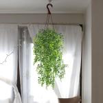 Mihunon Kunstmatige Ivy Vine 2 stuks kunstmatige ophanging Vine Planten vervalste kunststof groen Ivy Garland voor bruiloft muur buiten ophangen planten omheining spalier