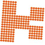 600 STK Kürbis Dekoration kleine Kürbisse Emulation orangefarbenes Dekor Halloween Pumpkin halloweenkürbis Herbstdeko Halloween-Kürbis-Requisiten Kürbisse in Mikrolandschaft S