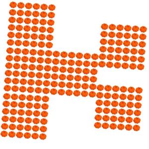 600 STK Kürbis Dekoration kleine Kürbisse Emulation orangefarbenes Dekor Halloween Pumpkin halloweenkürbis Herbstdeko Halloween-Kürbis-Requisiten Kürbisse in Mikrolandschaft S