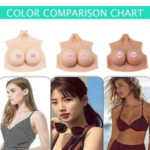 Borstprothesen Silicone Filled B Cup Realistische snit Realistische Kunstborsten Gevuld met siliconen voor Crossdressers en Mastectomie Borst Enhancer 1 Aziatisch Geel