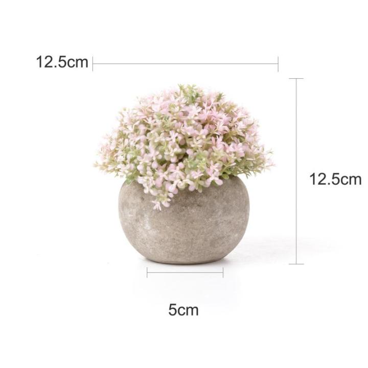 Kunstmatige grasplanten in pot, kunstplant, vetplanten, bureau-vensterbank, decoratieve badkamer, bonsai, kamerdecoratie, cadeau voor bruiloft, verjaardag, Kerstmis, set van 3