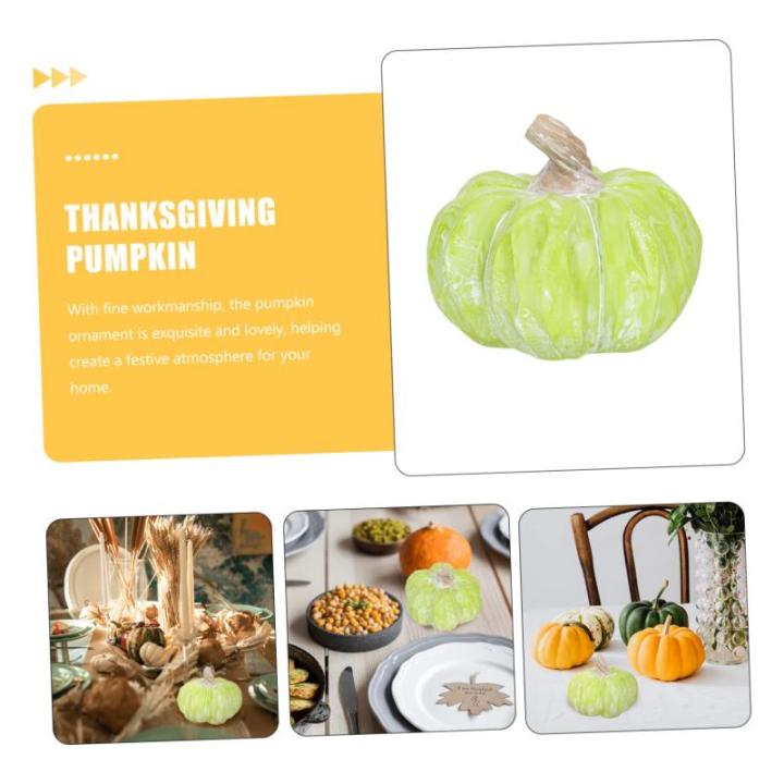 Pompoen 2 Stuks - Decoratie Halloween Props Levensechte Keramische Halloween Oogstdecoraties Tuin Ornament Plant Decoraties Thanksgiving - Desktop-Decor