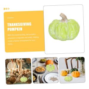 Pompoen Collectie Figuur Herfst Glazen Halloween Standbeeld Oogst Levensechte Simulatie - Decor Outdoor Retro Decor Keramische Accessoires 4 Stuks Desktop-Decor
