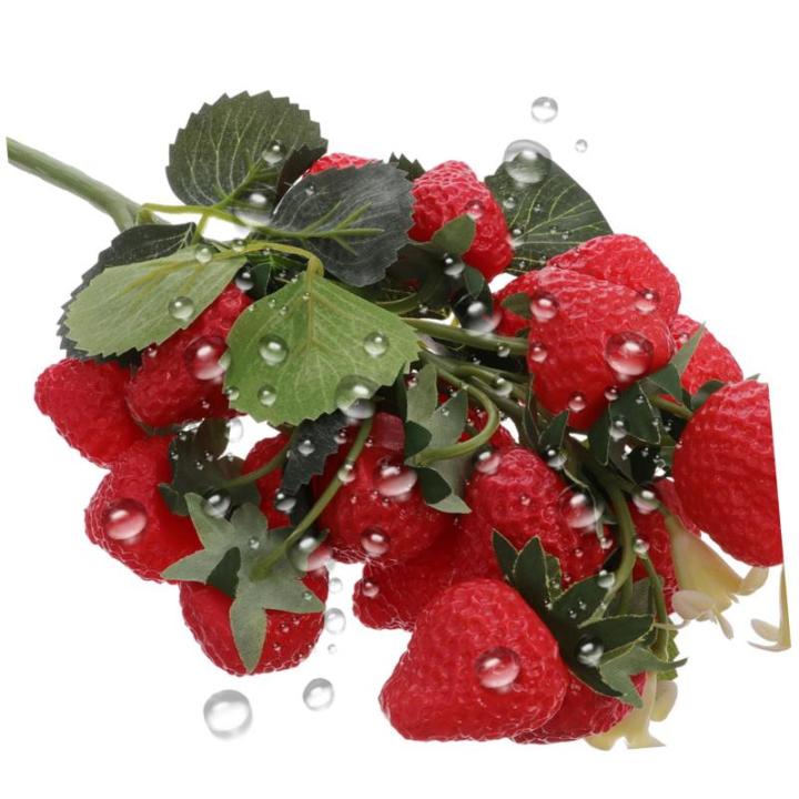 2 Stück Simulierte Obstspieße Künstliche Früchte Dekor Erdbeerlaterne Künstliche Früchte Für Die Heimdekoration Realistische Früchte Dekor Künstliche Pflanzen Künstliche