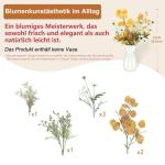 Groot boeket als echt met stelen zijden bloemen, appelbladeren, chrysant bloemstukken, kernstuk, bruiloft, boeket voor doe-het-zelf thuis, bruiloft, feest, festival, decoratie