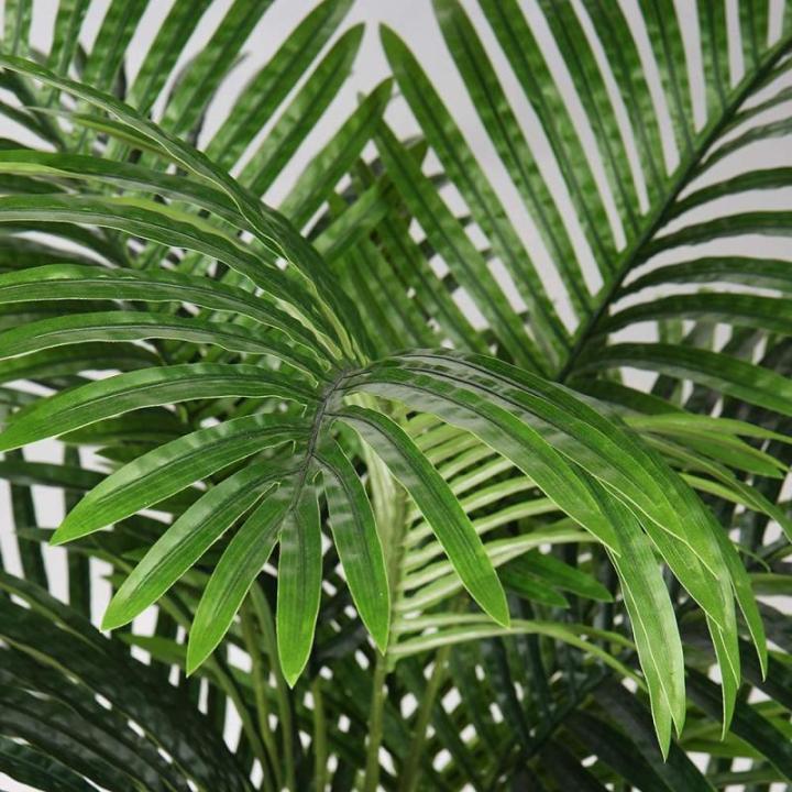 Kunstbaum Palme Kunstpflanze Tropische Kunstpalme Künstliche Pflanzen Groß Zimmerpflanzen Deko für Wohnzimmer Büro Schlafzimmer Haus, 140CM