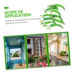 1 Satz Künstlicher Pfeffer Wand Polsterung Wohnungsdeko Weihnachtspaprika-Ornamente Falscher Roter Pfeffer Simulation Gefälschtes Gemüse Pfefferverzierung Schaum Green 4 Saiten