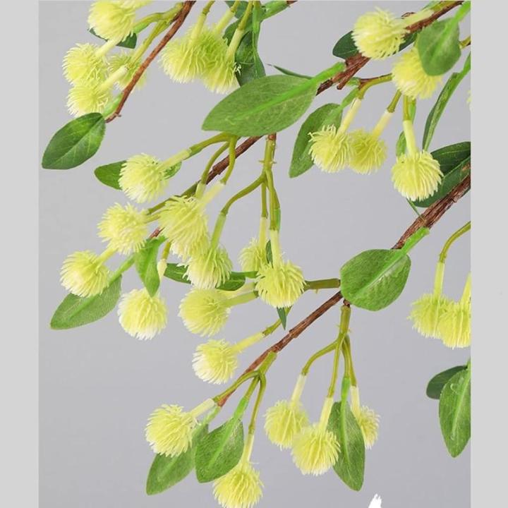 Kunstblumen Modernes Kunstblumenarrangement – ​​97 cm große Kunstblumen aus Kunststoff in Einer Glasvase für Wohnzimmer und Inneneinrichtung für jeden Anlass