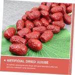 2 Sätze Simulierte Jujube Hochzeitsdeko Hochzeits Dekoration Realistisches Rotes Datum Lebensechte Nussdekoration Realistisches Datum Simulation Getrockneter Jujube 30 Stück * 2