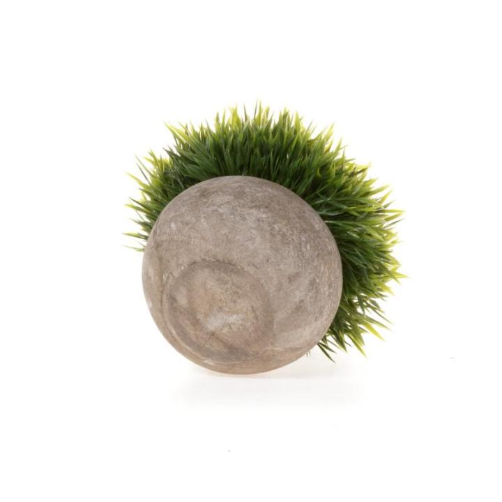 Kunstmatige grasplanten in pot - klein groen pak van 6, decoratie voor thuis en op kantoor, desktop, vensterbank, bonsai, indoor cadeau voor bruiloft, verjaardag, Kerstmis