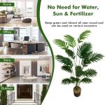 Kunstpflanze 40" Künstliche Palme Pflanzen im Topf Innenbereich mit 18 Trunks Kunstbaum wie echt plastikpflanzen Dekor für Büro Home Badezimmer Bauernhaus