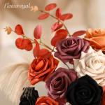 Halloween kunstbloemen, zwarte bloemen, zijden bloemen, kunstrozen met stelen voor bruiloft, bruidsboeketten, tafeldecoratie, babyshower, bloemstuk, woondecoraties