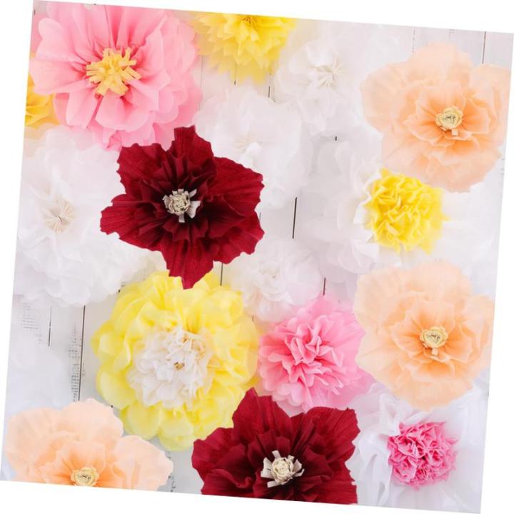10 Stück Papierdekor Papierblumen Hängende Dekorpapierpapier Bastelarbeiten Schmücken Hängende Dekore