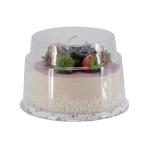 Levensechte levensmiddelen dummy, kunstgebak, food dummy/plastic eten, decoratie (taart aardbei - 14 cm)