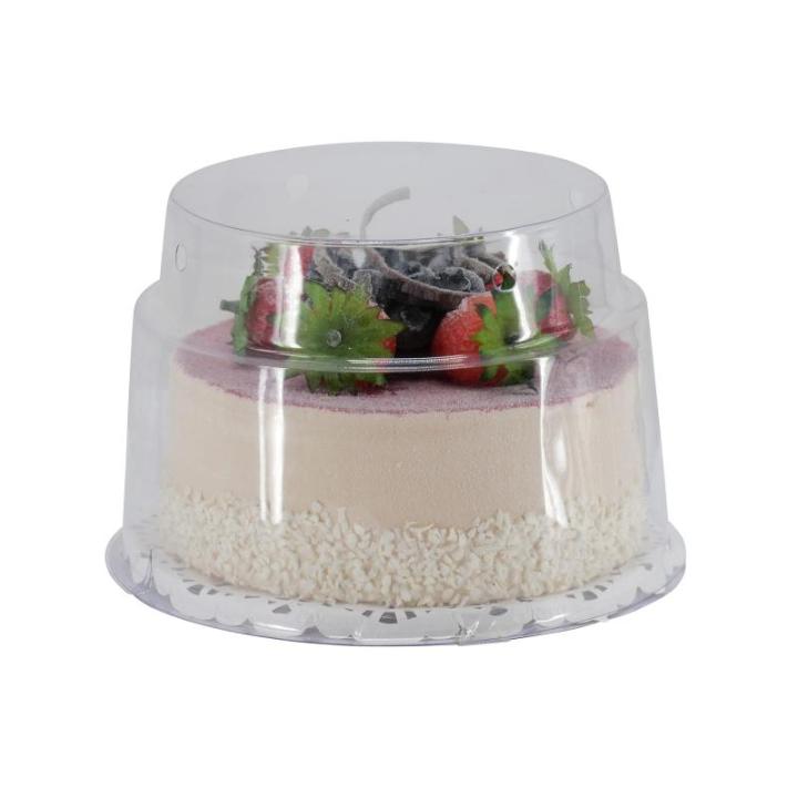 Levensechte levensmiddelen dummy, kunstgebak, food dummy/plastic eten, decoratie (taart aardbei - 14 cm)