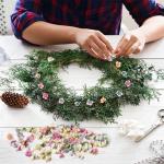 100 stuks kunstbloemkoppen, kunstmadeliefjes, bloemkoppen, stoffen bloemen, , knutselen, voor doe-het-zelf ornamenten, accessoires, handwerk