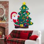 Kid Felt Christmas Tree | Wall Art Decor | Christmas Tree Wall Decor | Felt Christmas Tree | Christmas Tree For Kids Interactive Fun For Children's Rooms, Bedrooms, Dormitories