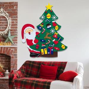 Kid Felt Christmas Tree | Wall Art Decor | Christmas Tree Wall Decor | Felt Christmas Tree | Christmas Tree For Kids Interactive Fun For Children's Rooms, Bedrooms, Dormitories