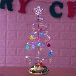 Gepersonaliseerde Sneeuwpop Kerstboom Familienaam Metalen Kerstboom Sneeuwpop Familie Kristal Boom Verjaardag Kerstdecoratie Geschenken, Stijl 8