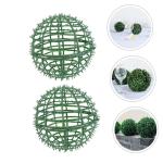 4 Stück Grasballständer Formschnitt-Kugelrahmenhalter grünes Kugelrahmengestell gartenaccessoires pflanzentopf Blumentöpfe Kugelkäfig für künstliche Pflanzen Blumenregalhalt