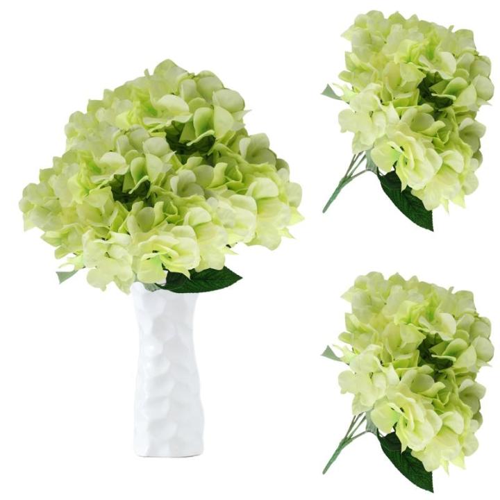 Boeket kunstbloemen, 72 stuks, vintage hortensia, kunstbloemen, boeket voor bruid, bruiloft, thuis, feest, bloemstukken 1116