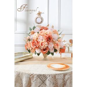 Künstliche Blumen, künstliche Rosen, Dahlie mit Stielen für selbstgemachte Hochzeit, Brautsträuße, Babyparty, Blumenarrangement, Tischdekoration, Heimdekoration (Hautfarbe)