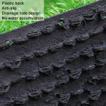 Synthetischer Kunstrasen, realistische Rasenmatte für Haustierhunde für die Terrassen- und Gartenlandschaft, 2 cm Dicker Rasenteppich (1 x 5 m) (Grün, 1 x 5 m)