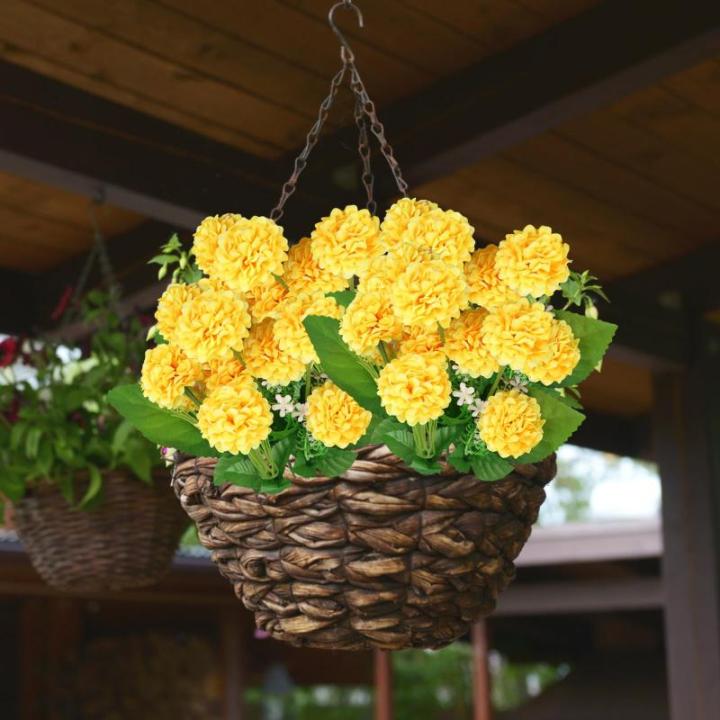 Dekoblumen Künstlich Hortensie Unechte Blumen Kleine Kugel Künstliche Blume Braut Hochzeitsblumenstrauß für Haus Garten Party Blumenschmuck 0506