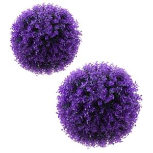 2 stuks eucalyptus grasbal plant grasballen vormsnoei van ballen planten hangende grasballen groene vulballen violet plastic ornament huishouden
