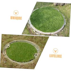 Tapijten schachtdeksel decoratie gazon turnzaal gazon placemat kunstgras placemats van kunstgras placemats van kunstgras campertapijten voor buiten plastic buiten groene planten