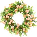 Daisy Rose Blume Kranz Handgemachte Künstliche Blumen Girlande für Front Tür Wand Hochzeit Party Home Dekoration