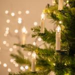 50 LED kerstboom lichtketting 15,7 m kaars lichtketting crème interieur lichtketting kerst kerstboom kaarsen met kabel