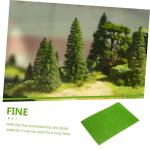5St Mit Nylon beflocktes Gras realistischer Rasen Kunstrasen-Landschaftsdekor Grasteppich Mikro-Landschaftsstütze gefälschter Rasen schmücken robuste Rasenmatte Plastik Light Gr