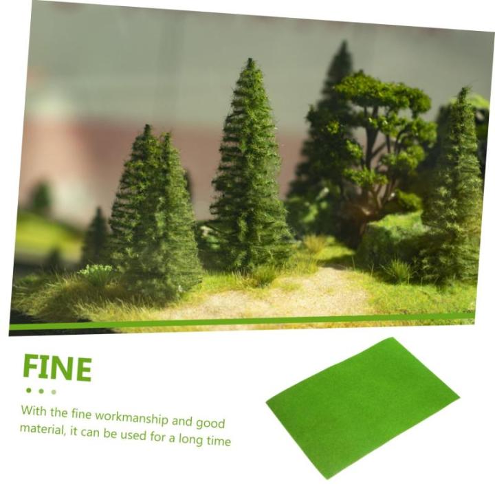 5St Mit Nylon beflocktes Gras realistischer Rasen Kunstrasen-Landschaftsdekor Grasteppich Mikro-Landschaftsstütze gefälschter Rasen schmücken robuste Rasenmatte Plastik Light Gr