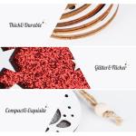18er Christbaumschmuck aus Holz,Weihnachtsbaumschmuck Deko Holz 9 Designs Weihnachtsbaum Anhänger mit Hanfseilen und Beweglichen Holzperlen,Holzanhänger zum Basteln Rentier Weihn