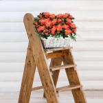 Deko Blumen Künstlich 33 cm Kunstpflanzen Kunstblumen mit Langem Stiel Künstliche Fake Blumen Blumenarrangements für Zuhause Hotel Party 0513