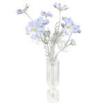 , 2 stuks, lichtblauwe bloemen, kosmos-planten, voor binnen en buiten, stoffen bloemen decoratie en kunsthandwerk voor bruiloft, banket, bloemenfeest, thuis