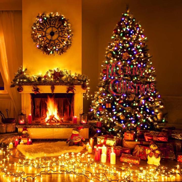 Lichtsnoer kerstboom, 20 m, 200 leds, warmwit, kerstverlichting met stopcontact, 8 modi, timer en geheugenfunctie, waterdichte lichtketting voor binnen en buiten, voor tuinfeest (g