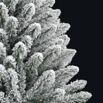 Tannenbaum Kunstbaum mit PVC-Spitzen, Weihnachtsdeko Dekobaum für Innen Außen Künstlicher Weihnachtsbaum Klappbar Beschneit 120 cm