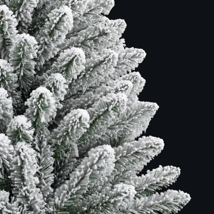 Tannenbaum Kunstbaum mit PVC-Spitzen, Weihnachtsdeko Dekobaum für Innen Außen Künstlicher Weihnachtsbaum Klappbar Beschneit 120 cm