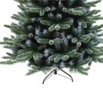 Künstlicher Weihnachtsbaum aus Blauer Fichte mit PE- und PVC-Zweigen for Zuhause, Büro, Urlaub, Innen- und Außendekoration, beflockter voller Baum aus Fichte mit Metallscharnier