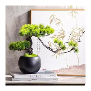 Künstlicher Bonsai-Baum Simulierte Willkommens-Kieferndekorationen im chinesischen Stil, Zypressen, kleine Pflanzen, Wohnzimmer, Heimdekorationen, künstliche Kiefer, Bonsai Küns
