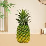 Authentische Ananas Skulptur, Kunstobst Deko für Zuhause, Elegantes Ornament, 10cmx24cm