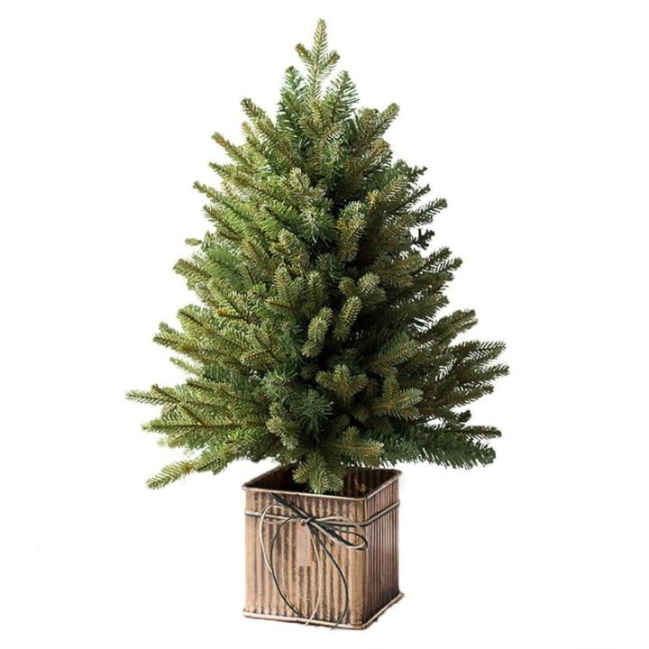 Kerstboom kunstmatige groene kerstboom, doe-het-zelf tafelkerstboom in pot, kerstboom 45 cm, 60 cm, 70 cm, 90 cm