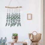 20 stuks kunstmatige eucalyptustakken, 38 cm kunstbloemendecoratie, planten droogbloemen decoratie voor bruiloft, feest, thuis, tuin, tafel, bloemen, vazen